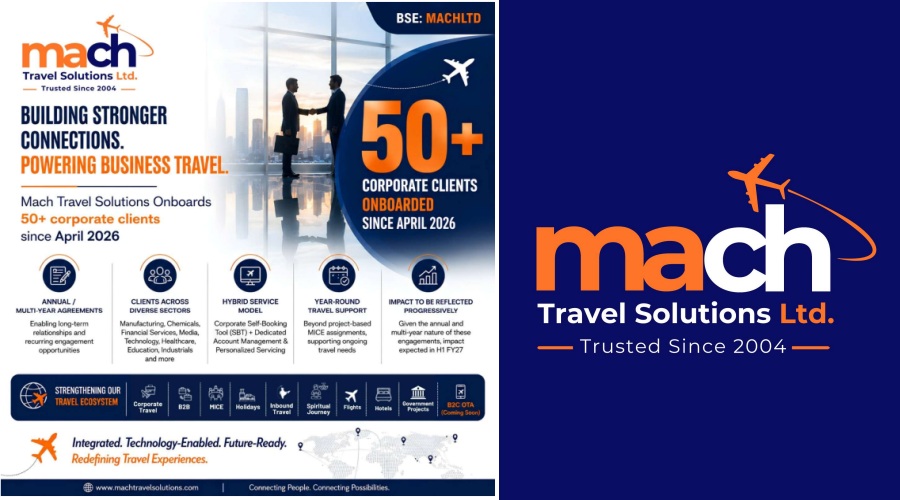 Mach Travel Solutions Launches Corporate Travel Vertical, Onboards 50+ Corporate Accounts in this financial year